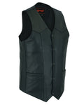 Men's Tall Classic Motorcycle Leather Vest