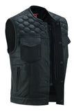 Black Horse Men's Leather Vest