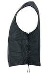 Women's Stylish Full Cut Leather Vest