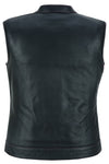 Violet Pink Women's Leather Vest