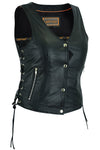 Women's Full Cut Great Fit Leather Vest