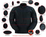 Blast Black Micro Mesh Waterproof Textile Jacket