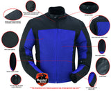 Cross Wind Blue Mesh Riding Jacket