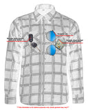 Flannel Shirt - Black, Red and Blue