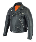 Men's Modern Full Cut Beltless Biker Jacket