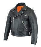 Men's Modern Full Cut Beltless Biker Jacket