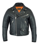 Men's Modern Full Cut Beltless Biker Jacket