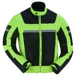 Men’s High-Visibility Racer Mesh Motorcycle Jacket