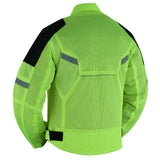 Men’s High-Visibility Racer Mesh Motorcycle Jacket