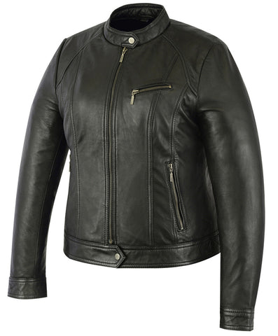 Women's Stylish Fashion Leather Jacket – Black