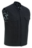 Modern Canvas Utility Mens Textile Vest