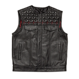 EKG Men's Leather Motorcycle Vest (Limited Edition)