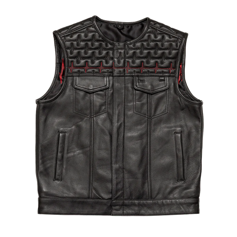 EKG Men's Leather Motorcycle Vest (Limited Edition)