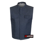 Raw Valor - Dark Blue Raw Denim Vest