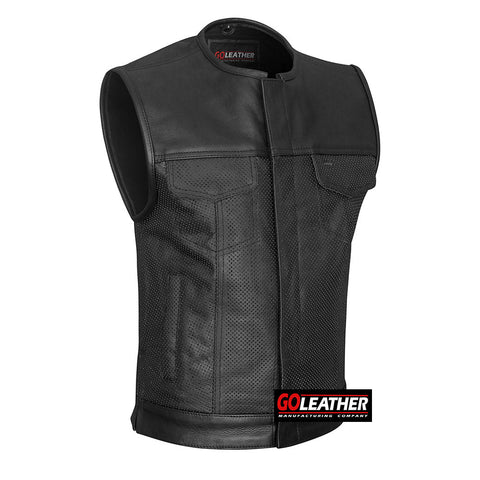 Vortex - Perforated Leather Vest