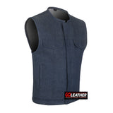 Raw Edge - Dark Blue Raw Denim /Rolled Collar