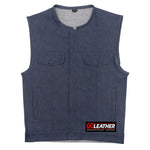 Raw Edge - Dark Blue Raw Denim /Rolled Collar