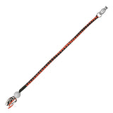 GBW209B Leather Biker Whip-Orange/Black W / White Pool Ball