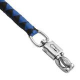 GBW210B Leather Biker Whip-Blue/Black W / Black Pool Ball