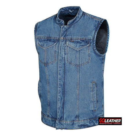 Atlas - Light Blue Denim Vest