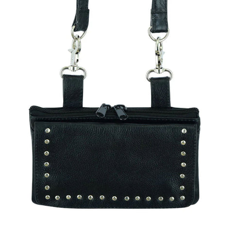 GO1203 Ladies Small Leather Belt Clip Bag