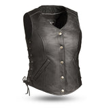 Honey Badger Women's Motorcycle Leather Vest