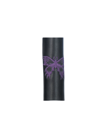 Ponytail Wrap purple  Butterflies