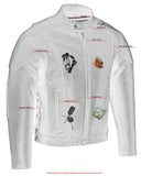 Men's Premium Vented Motorcycle Jacket – Side Laces
