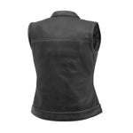 Jessica Perforated Women's Motorcycle Leather Vest