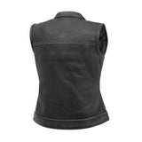 Jessica Perforated Women's Motorcycle Leather Vest