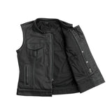 Jessica Perforated Women's Motorcycle Leather Vest