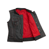 Jessica Perforated Women's Motorcycle Leather Vest