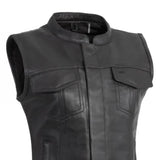 Ludlow Women's Motorcycle Leather Vest