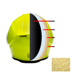 Daytona Glide Modular Motorcycle Helmet - DOT Approved, Bluetooth Ready, Dual Visor, Men/Women/Youth - Fluorescent Yellow