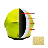 Daytona Glide Modular Motorcycle Helmet - DOT Approved, Bluetooth Ready, Dual Visor, Men/Women/Youth - Fluorescent Yellow