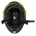 Daytona Glide Modular Motorcycle Helmet - DOT Approved, Bluetooth Ready, Dual Visor, Men/Women/Youth - Fluorescent Yellow