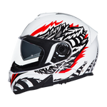 Daytona Glide Modular Motorcycle Helmet - DOT Approved, Bluetooth Ready, Dual Visor, Men/Women/Youth - W/ Phoenix