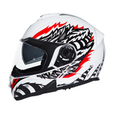 Daytona Glide Modular Motorcycle Helmet - DOT Approved, Bluetooth Ready, Dual Visor, Men/Women/Youth - W/ Phoenix
