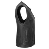 Overlord - Blacked Out Platinum Vest w/ Rolled Collar