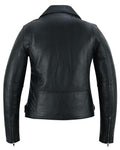 Night Shine Women's Black Fashion Leather Jacket