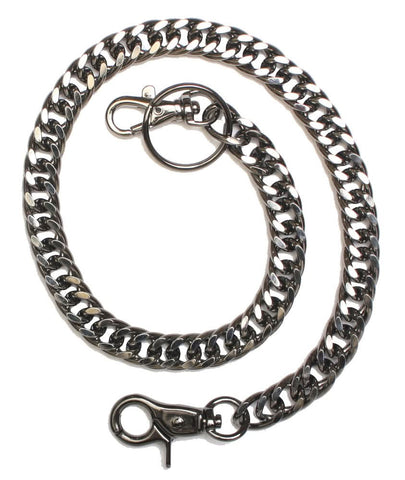 J22 2-Inch Gun Metal Wallet Chain