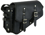 Left Side Synthetic Leather Swing Arm Bag w/Bottle Holder