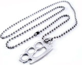 AB34 Brass Knuckle Necklace