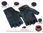 Women's Tough Deer Skin Fingerless Glove