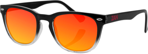 EZNV3 NVS Sunglass, Black Gradient Frame Smoked Crimson Mirrored len