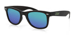 EZWA1 Winna Sunglass, Matte Black, Smoked Green Mirror Lens