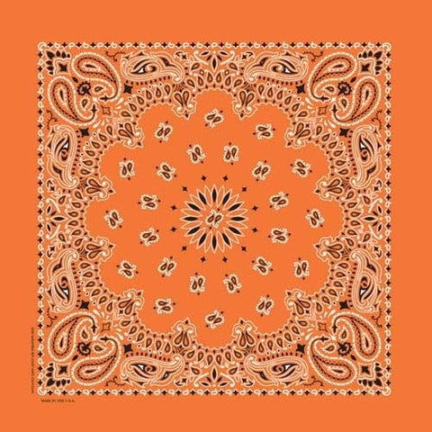 NT444 Bandana Paisley Orange