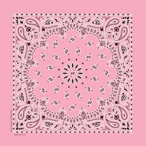 NT448 Bandana Paisley Light Pink