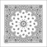 NT449 Bandana Paisley White