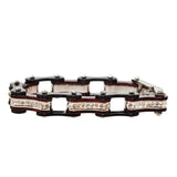 VJ116 Two Tone Black/Candy Red W/White Crystal Centers